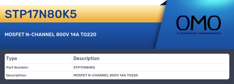 STP17N80K5