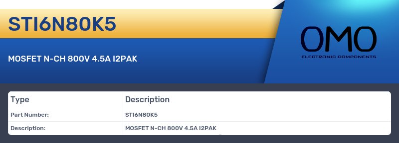 STI6N80K5