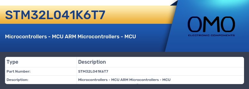 STM32L041K6T7