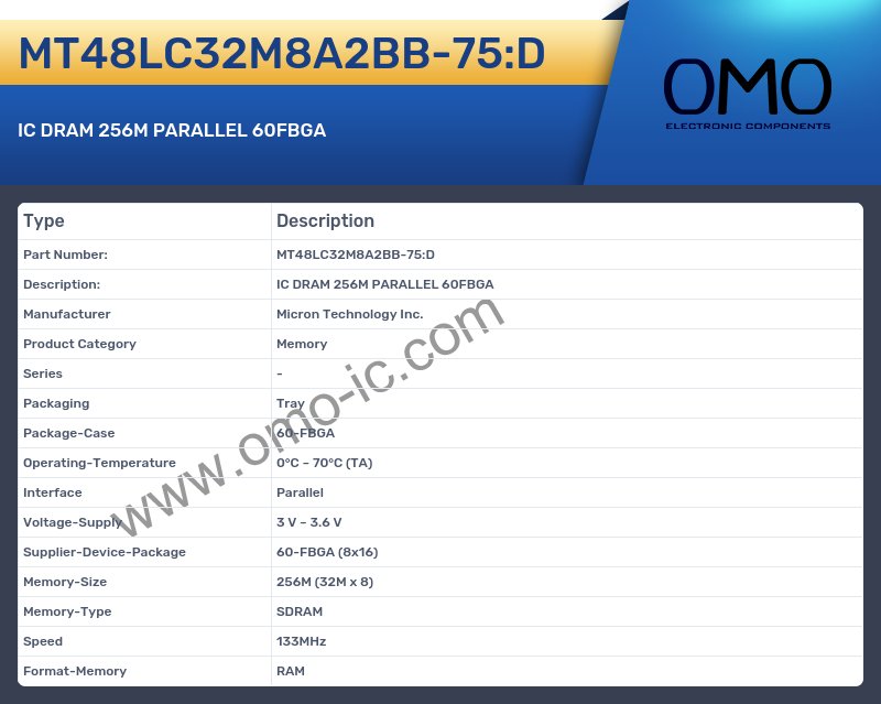 MT48LC32M8A2BB-75:D