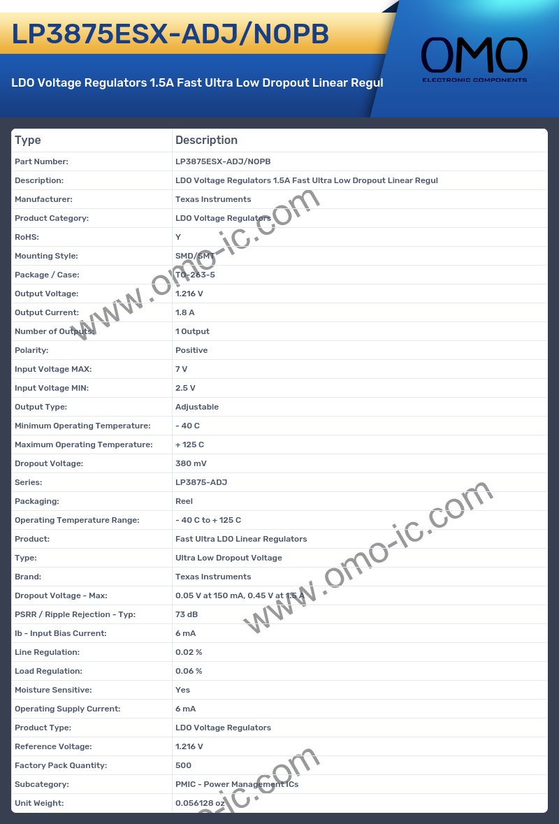 LP3875ESX-ADJ/NOPB