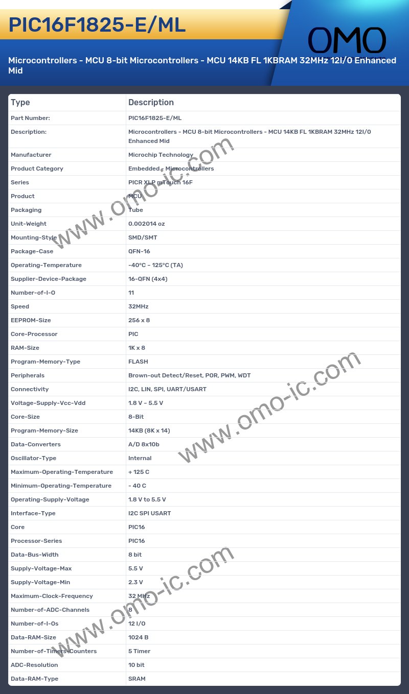 PIC16F1825-E/ML