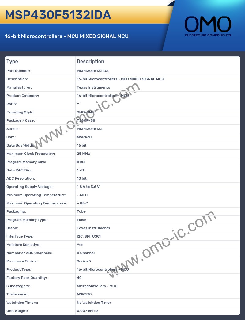MSP430F5132IDA