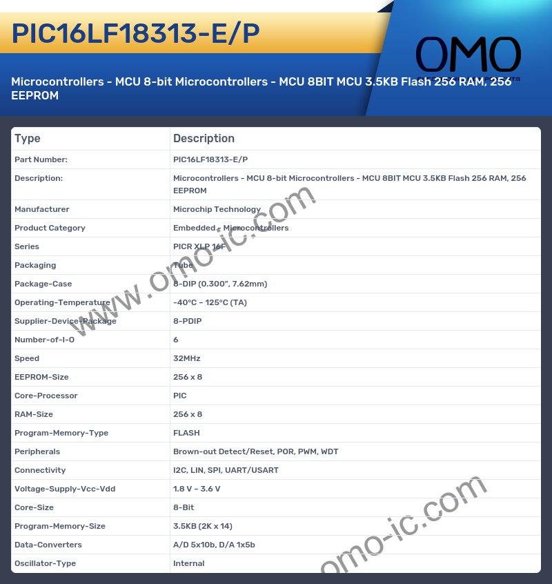 PIC16LF18313-E/P
