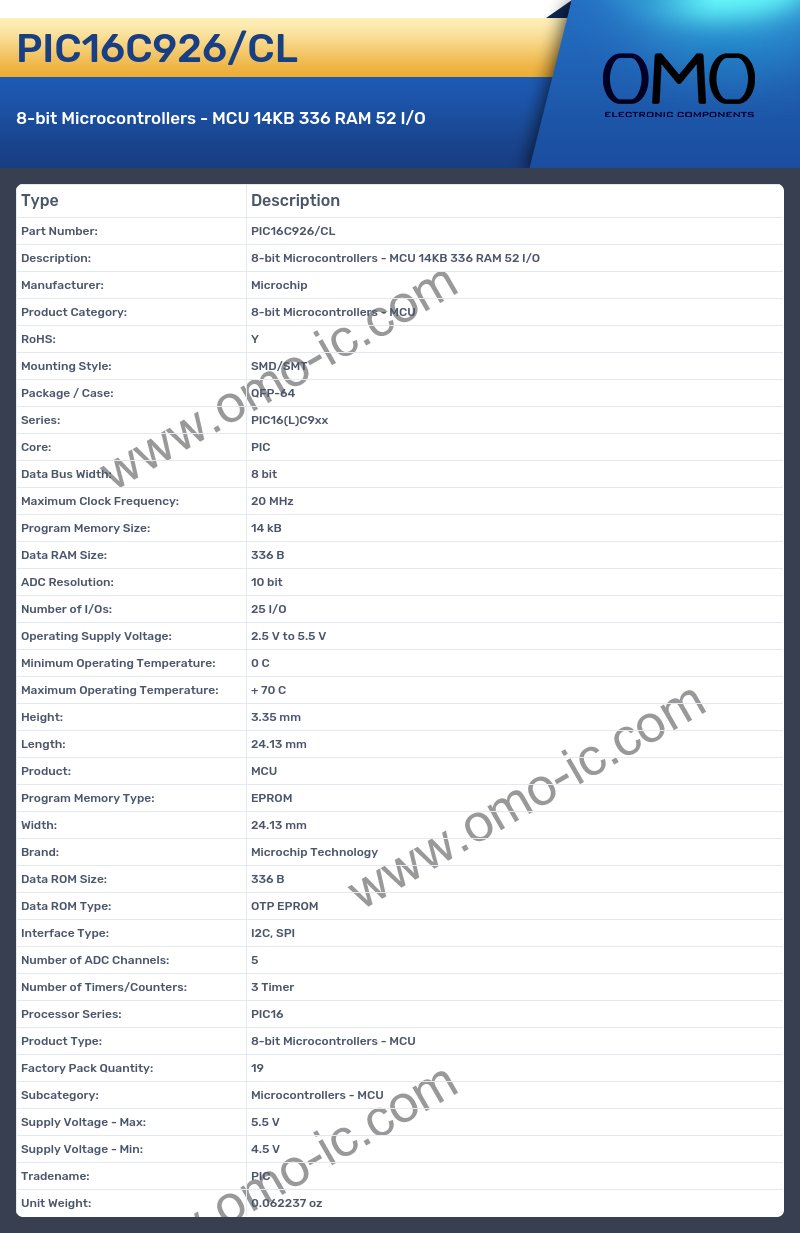 PIC16C926/CL