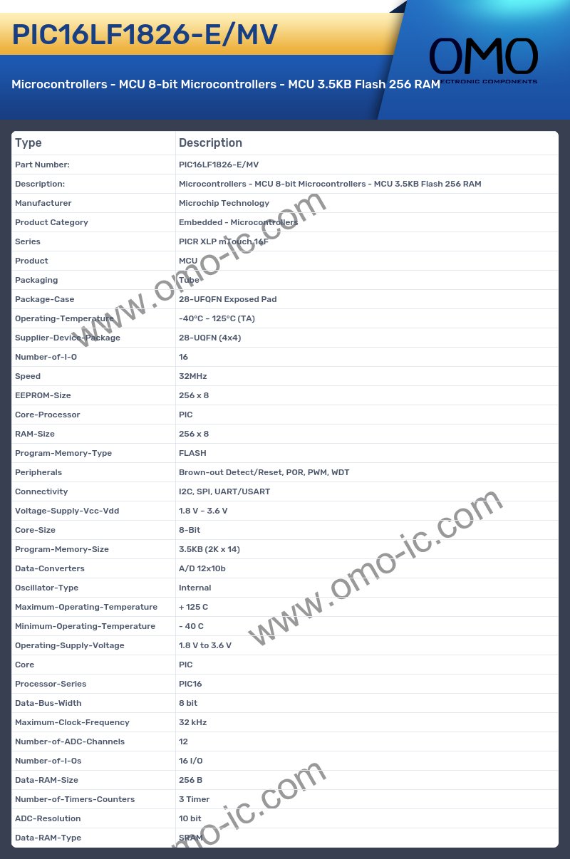 PIC16LF1826-E/MV