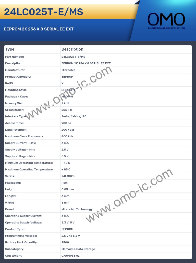 24LC025T-E/MS