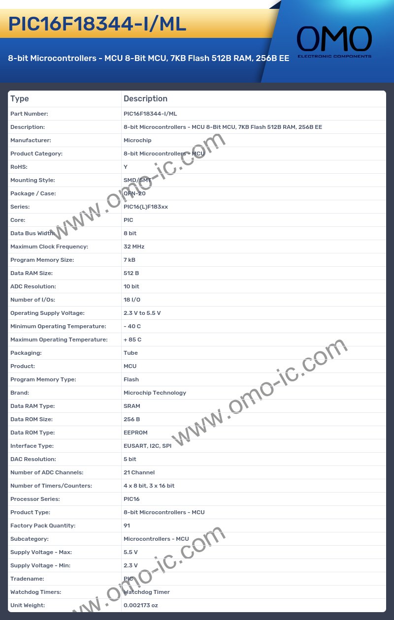 PIC16F18344-I/ML