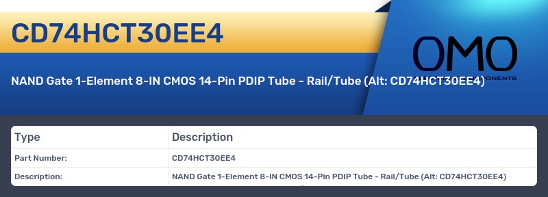 CD74HCT30EE4