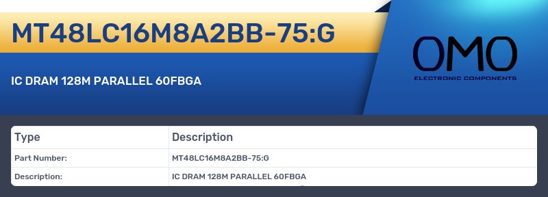 MT48LC16M8A2BB-75:G