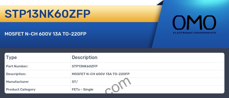 STP13NK60ZFP