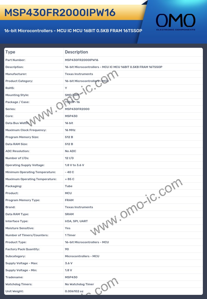 MSP430FR2000IPW16