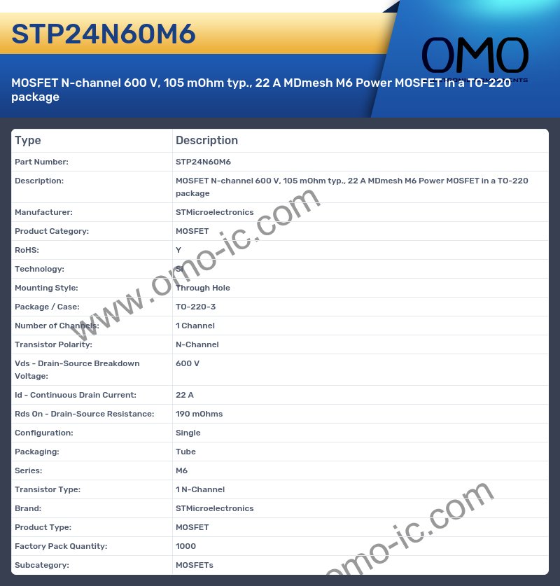 STP24N60M6