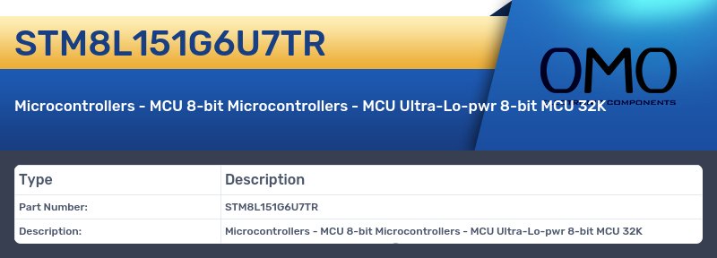 STM8L151G6U7TR