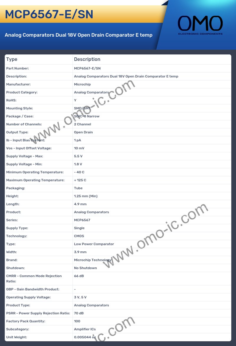 MCP6567-E/SN