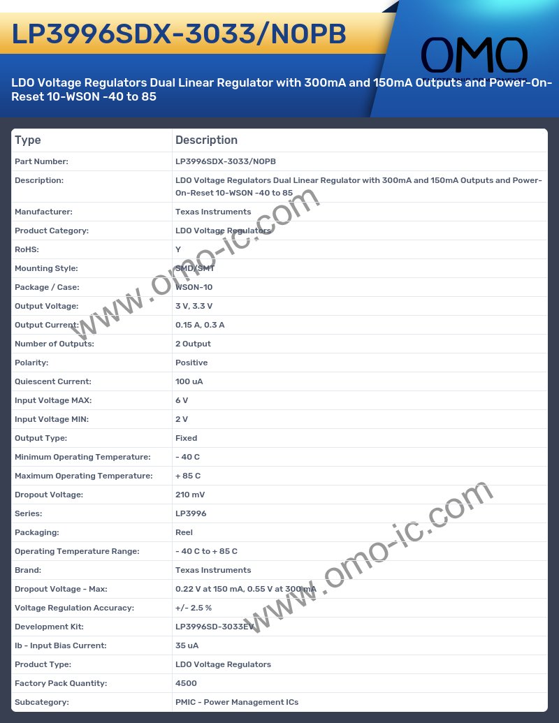 LP3996SDX-3033/NOPB