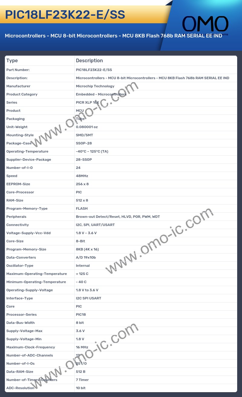 PIC18LF23K22-E/SS