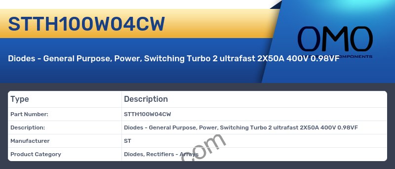 STTH100W04CW