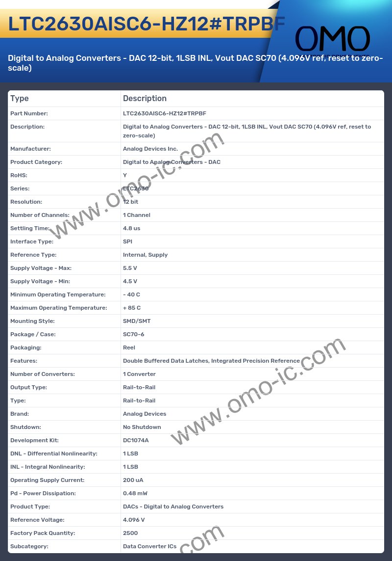 LTC2630AISC6-HZ12#TRPBF