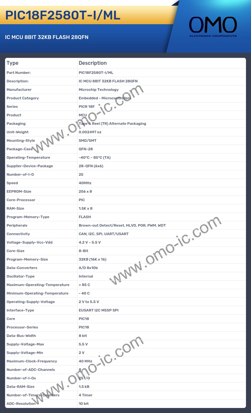 PIC18F2580T-I/ML