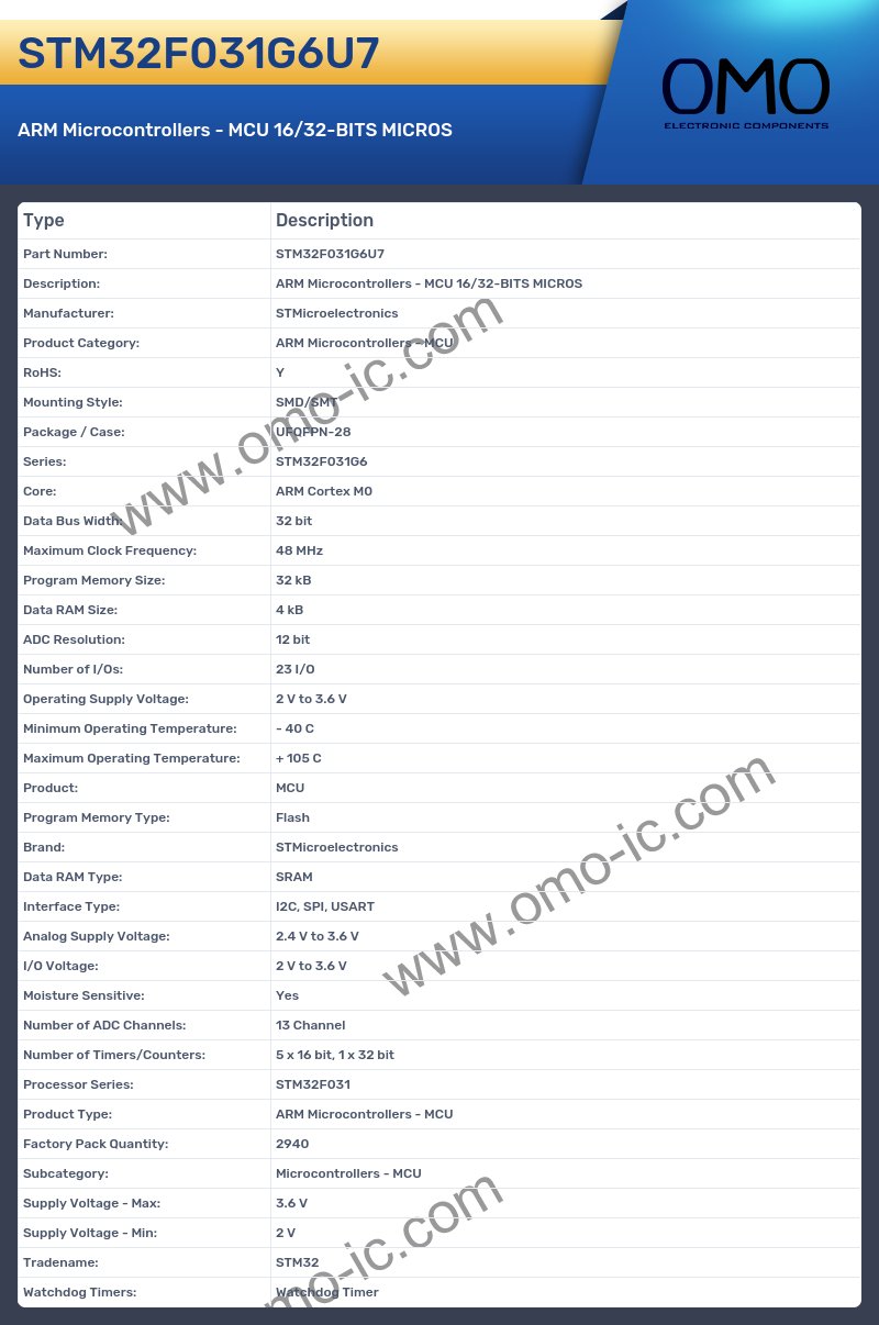 STM32F031G6U7