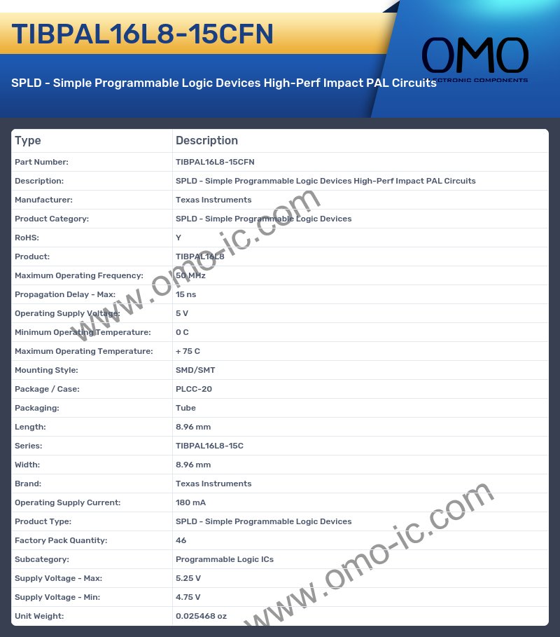 TIBPAL16L8-15CFN