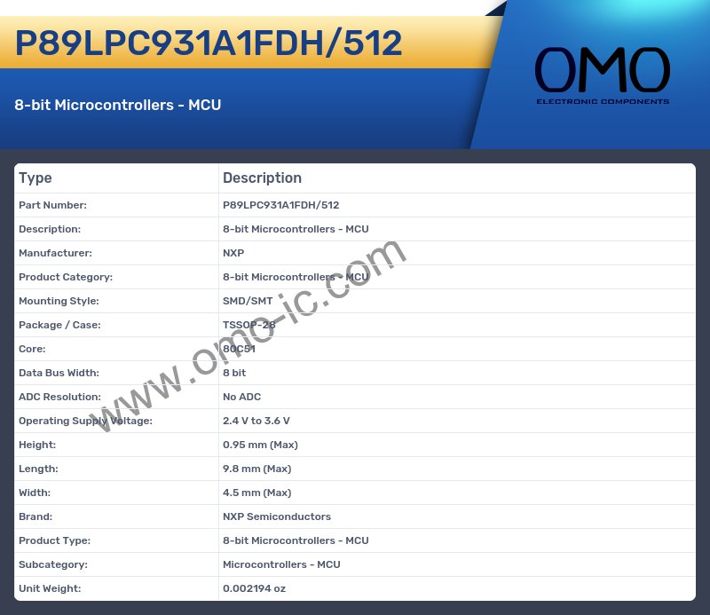 P89LPC931A1FDH/512