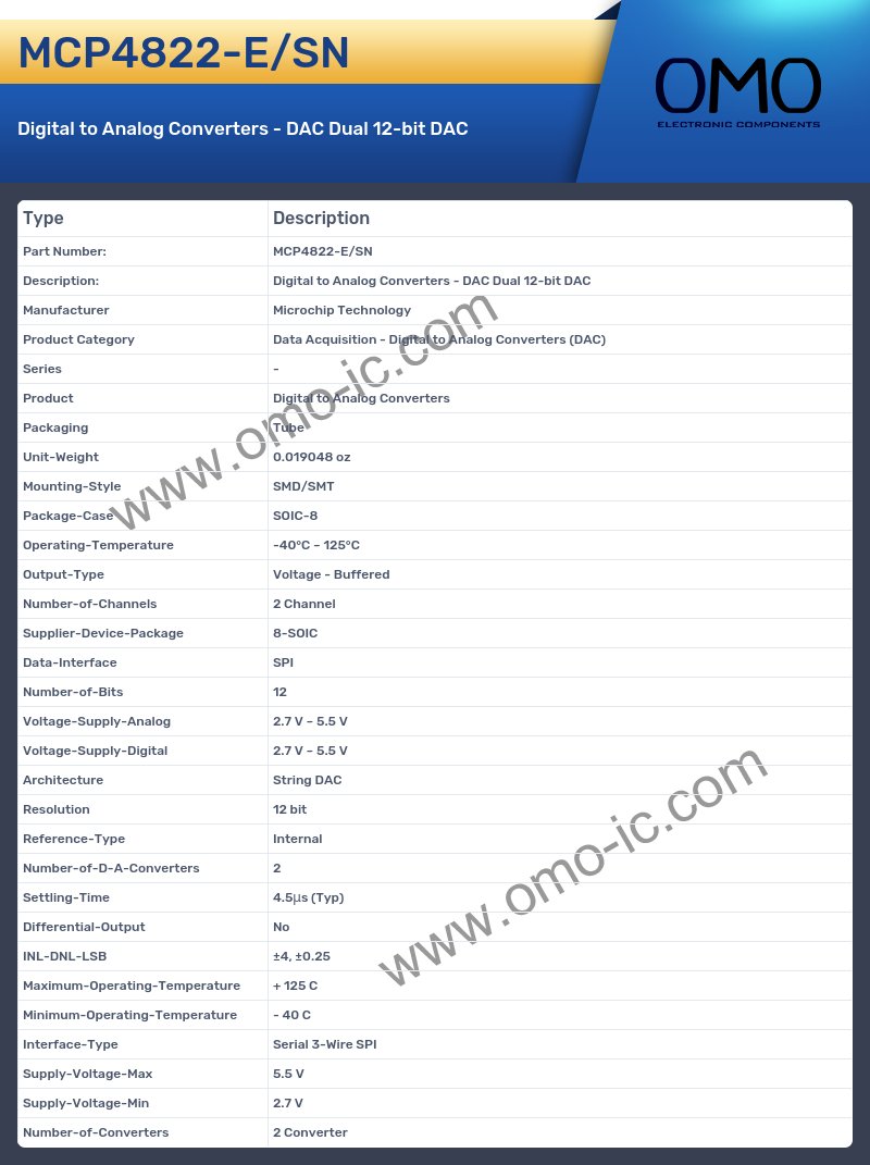 MCP4822-E/SN