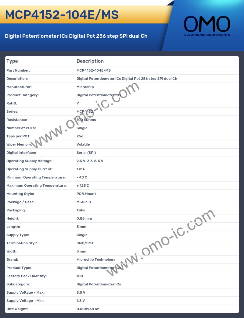 MCP4152-104E/MS