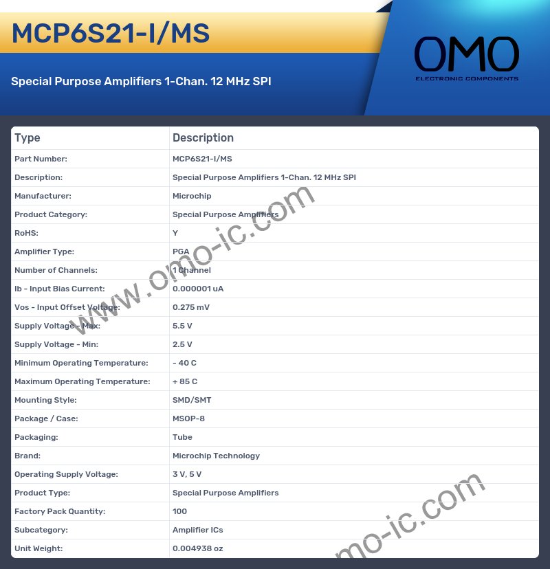 MCP6S21-I/MS