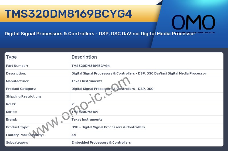 TMS320DM8169BCYG4