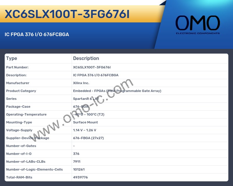 XC6SLX100T-3FG676I