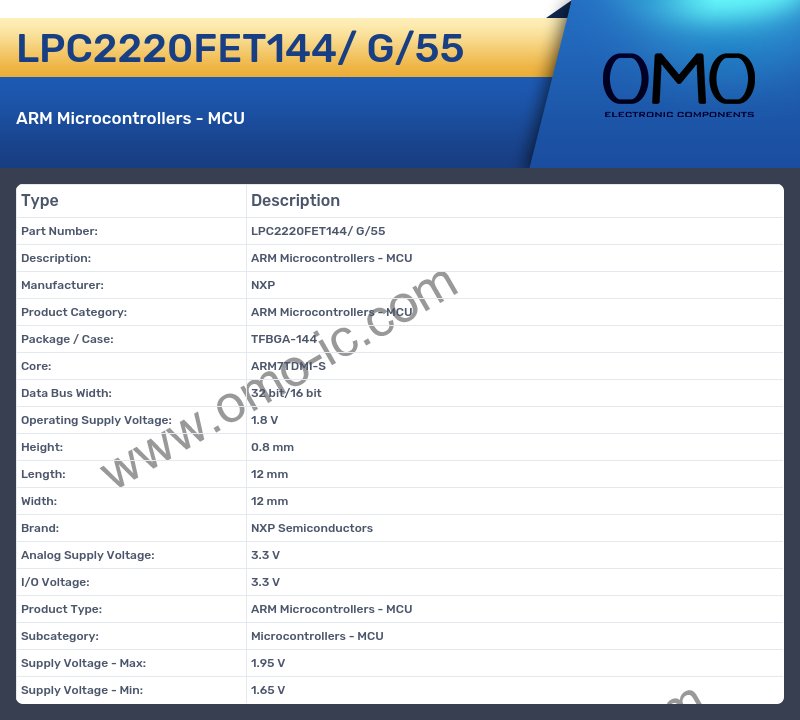 LPC2220FET144/ G/55