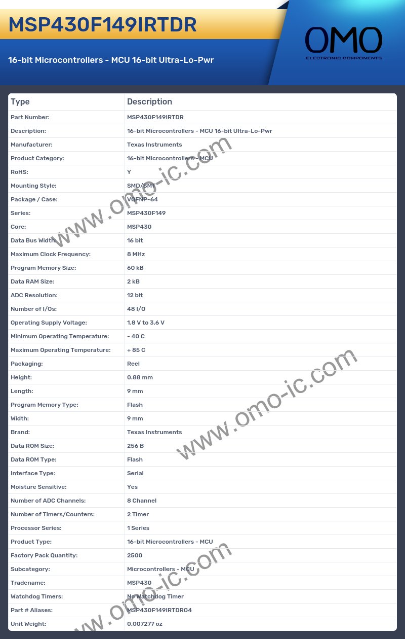 MSP430F149IRTDR