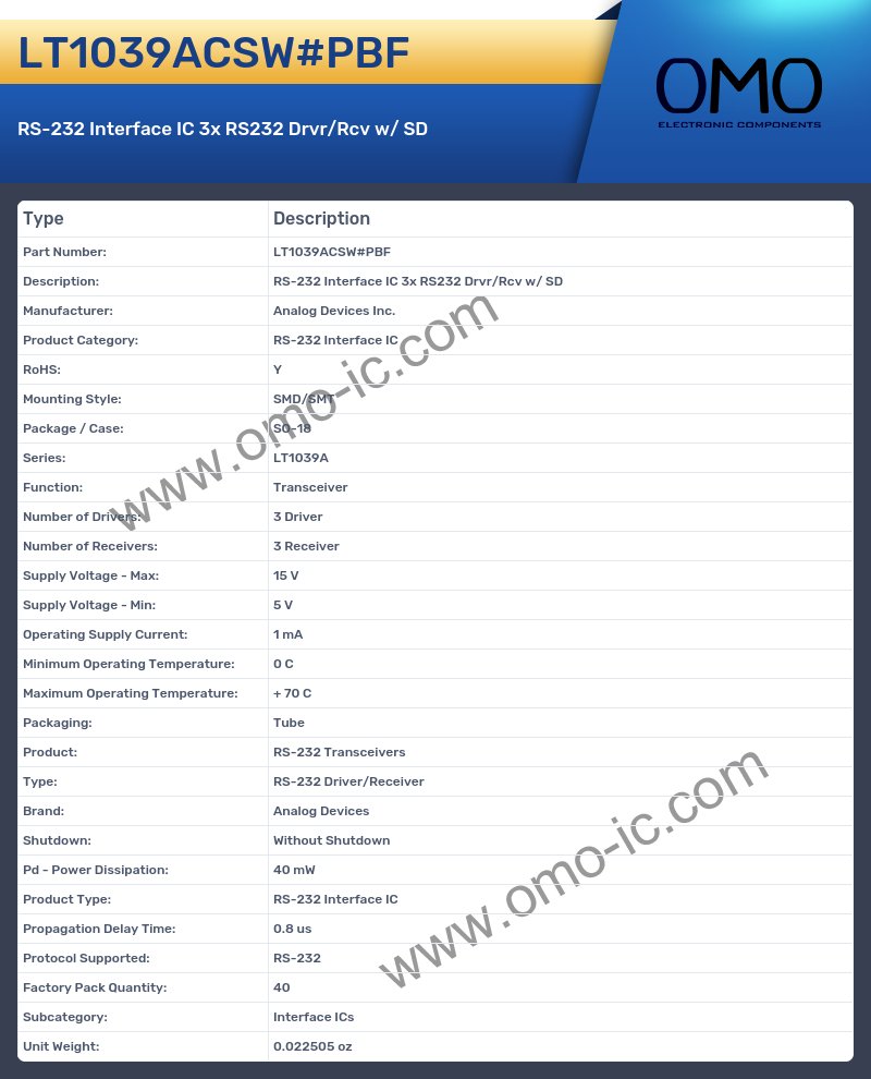 LT1039ACSW#PBF
