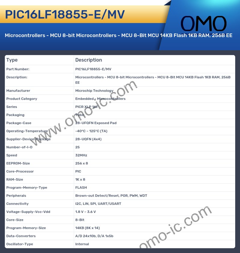 PIC16LF18855-E/MV