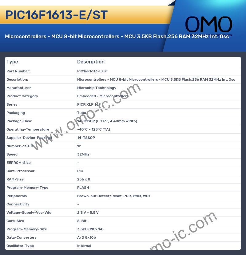 PIC16F1613-E/ST