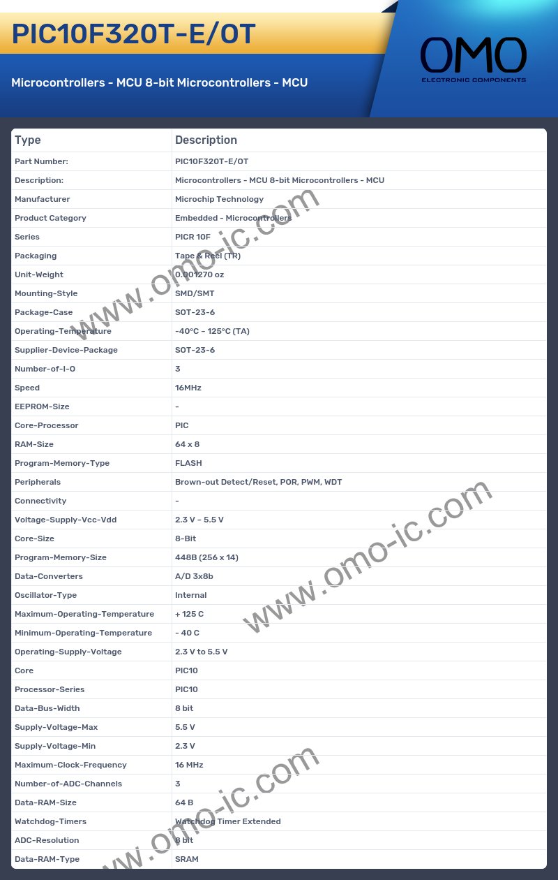 PIC10F320T-E/OT