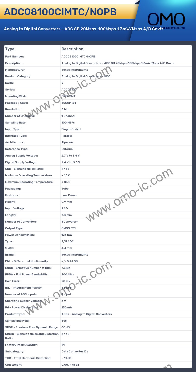 ADC08100CIMTC/NOPB