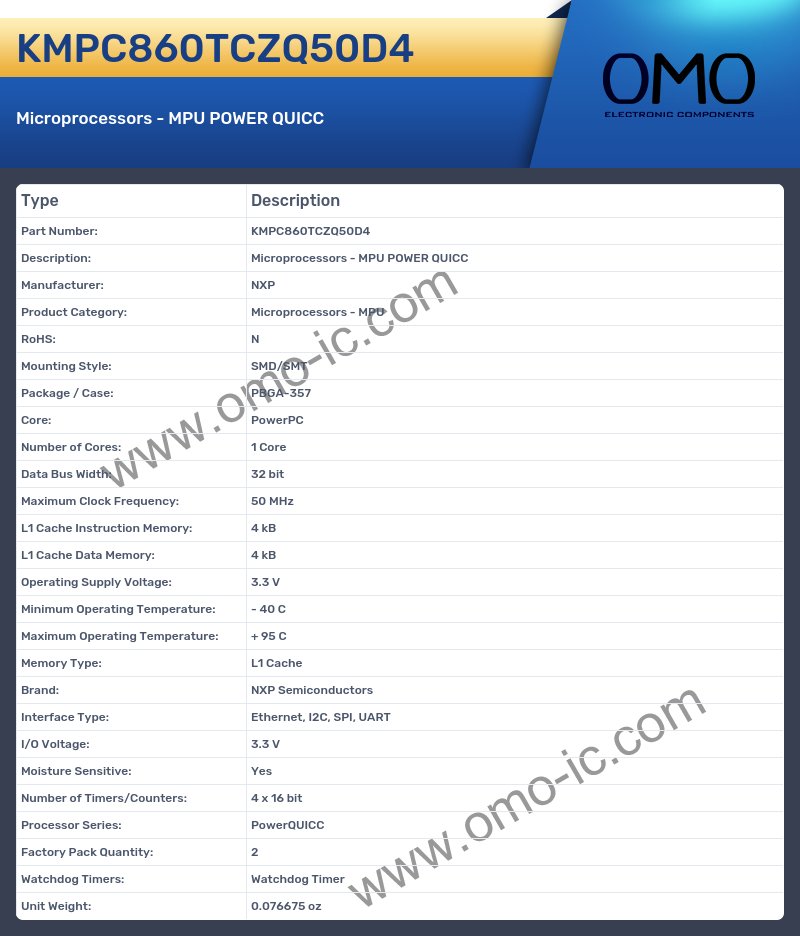 KMPC860TCZQ50D4