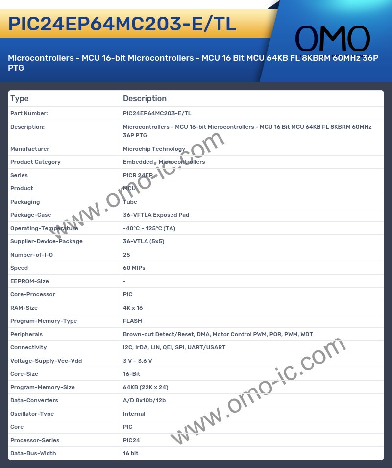PIC24EP64MC203-E/TL