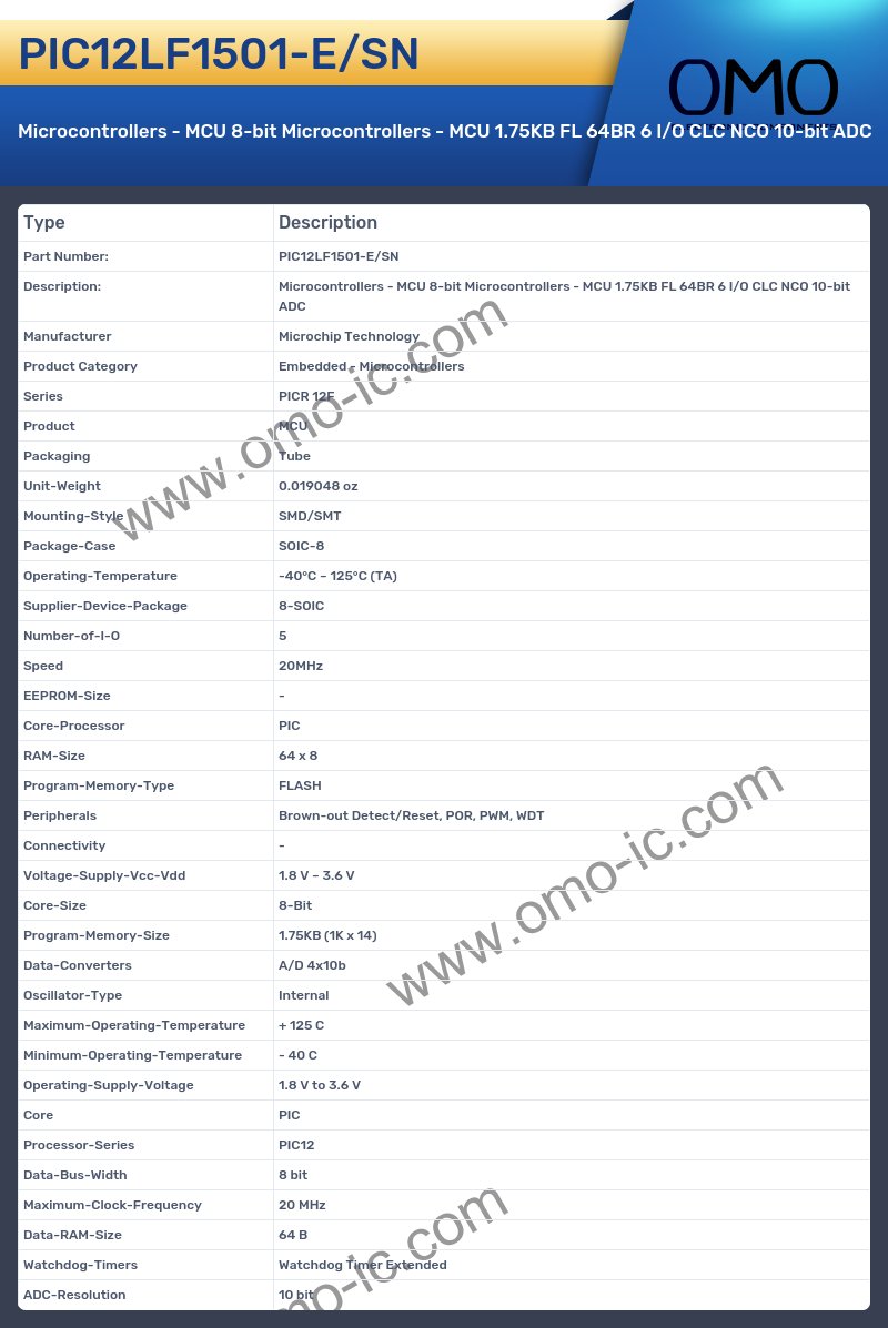 PIC12LF1501-E/SN