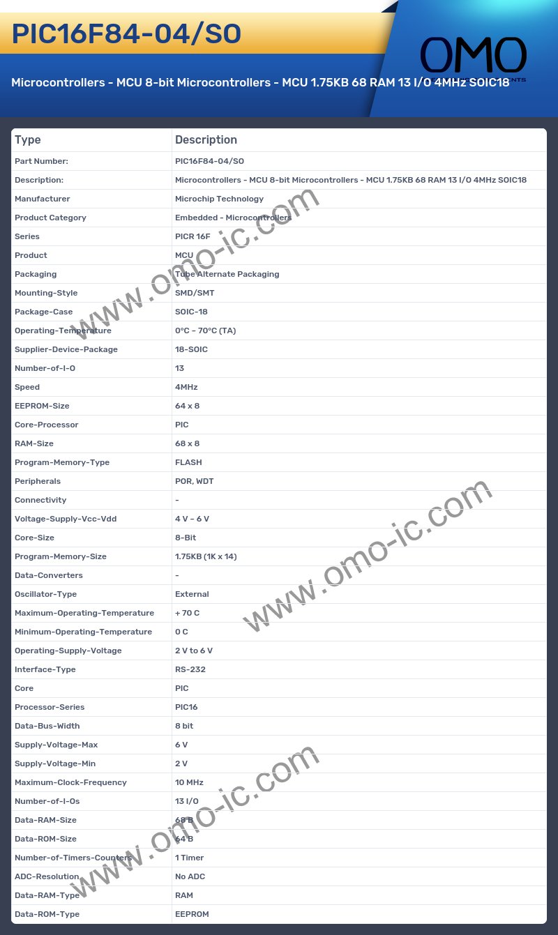 PIC16F84-04/SO