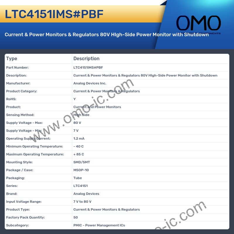 LTC4151IMS#PBF