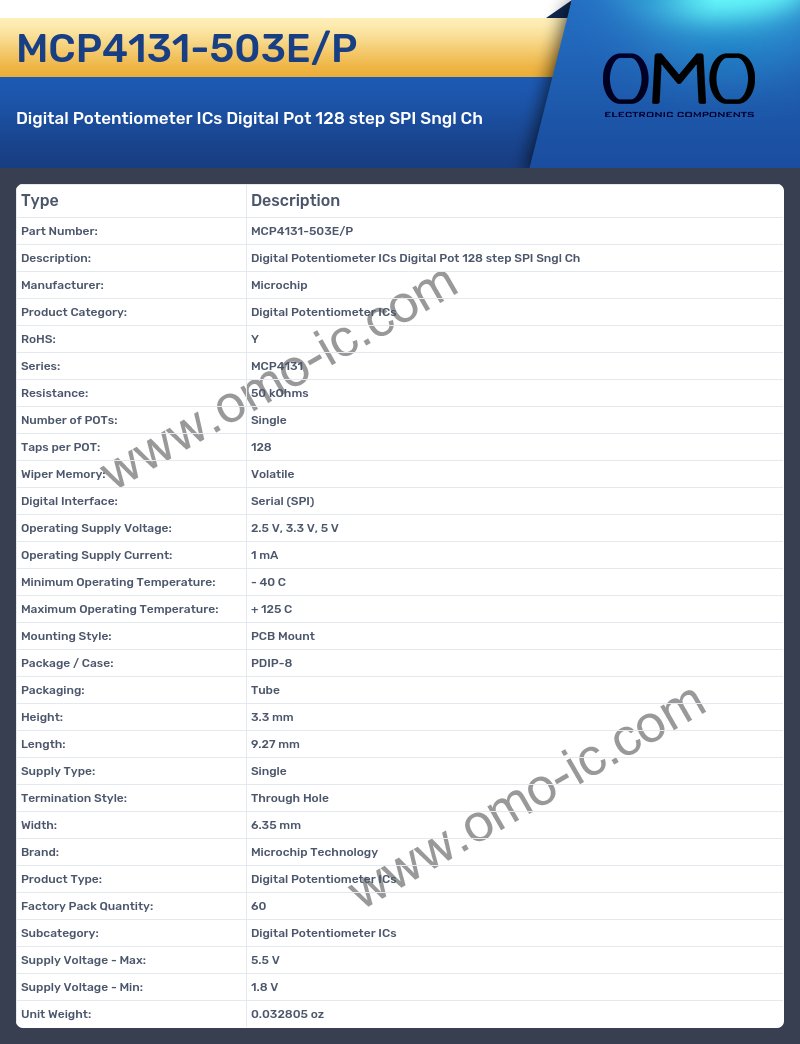 MCP4131-503E/P
