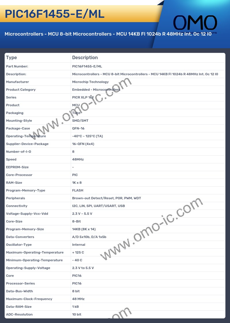 PIC16F1455-E/ML