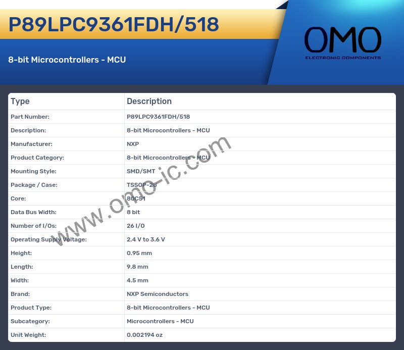 P89LPC9361FDH/518