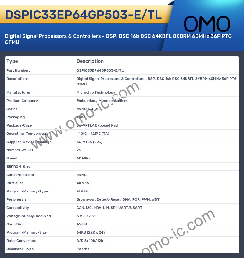 DSPIC33EP64GP503-E/TL