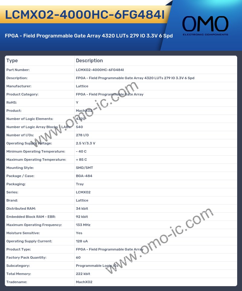 LCMXO2-4000HC-6FG484I