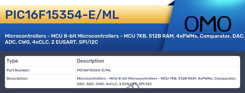 PIC16F15354-E/ML